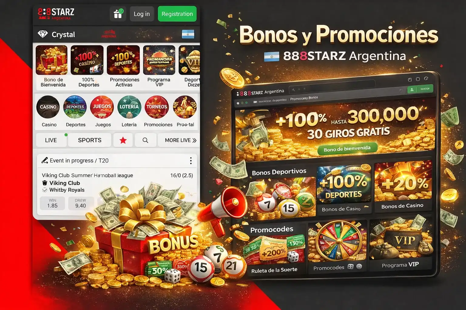Bonos y Promociones 888Starz Argentina