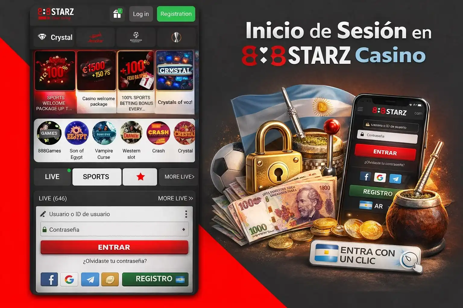Inicio de Sesión en 888Starz Casino y Seguridad de la Cuenta